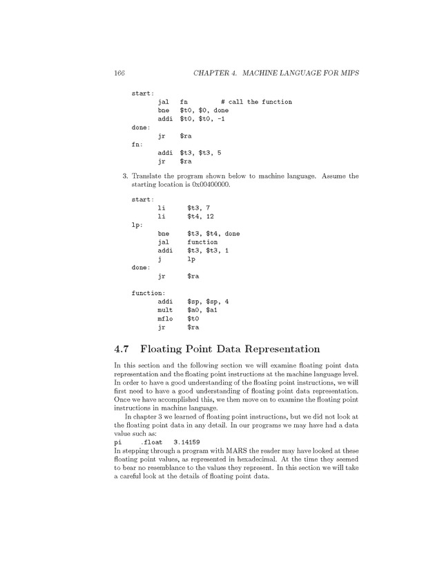 Computer Organization with MIPS - Page 166